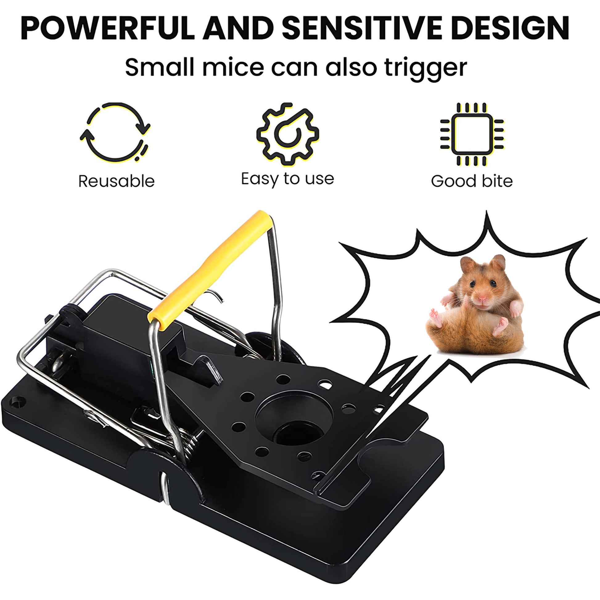 LARGE Mouse Traps Rat Mice Rodent Killer Snap Trap Reusable Heavy Duty Pest  Trap