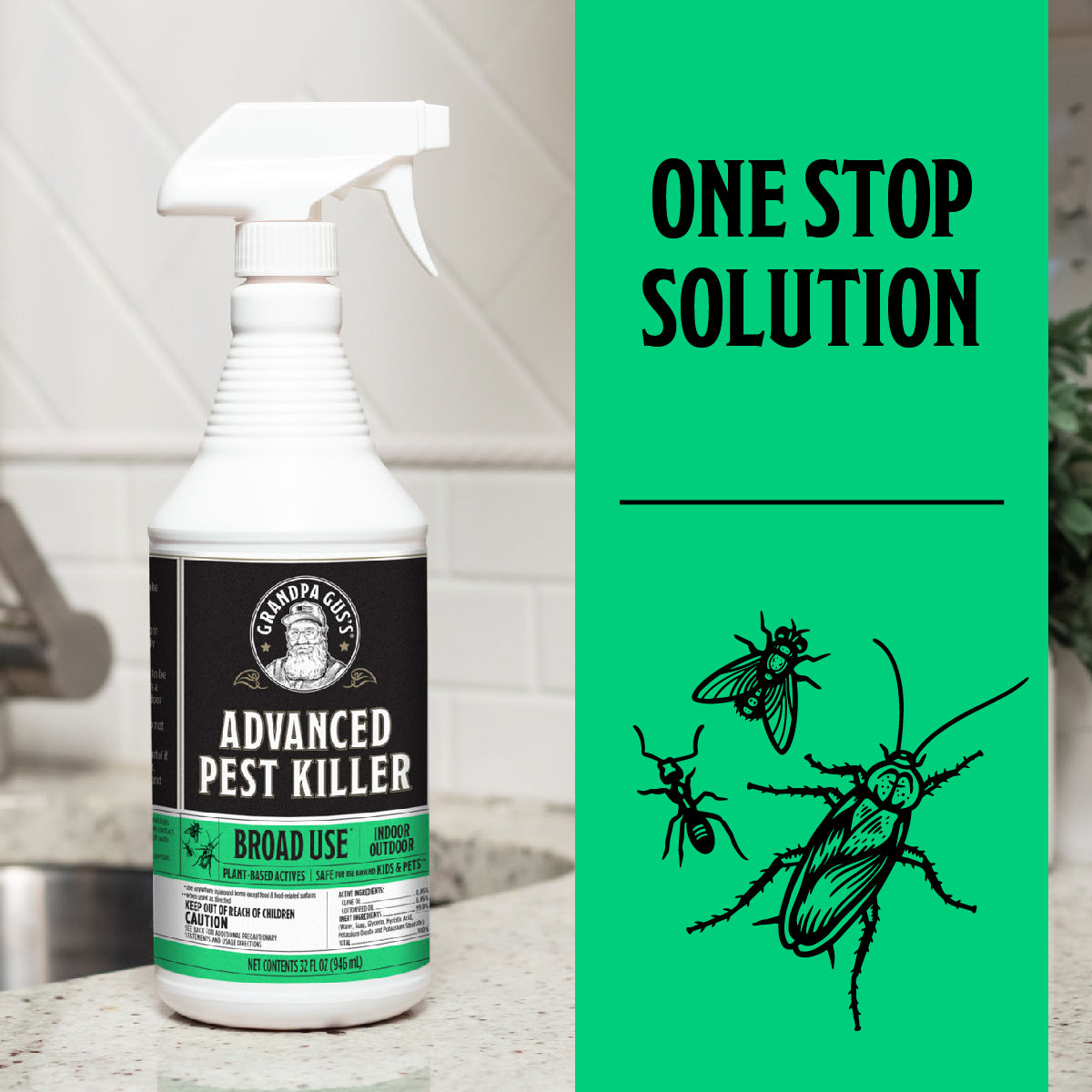 Advanced Pest Killer Empty Refillable Bottle – Grandpa Gus