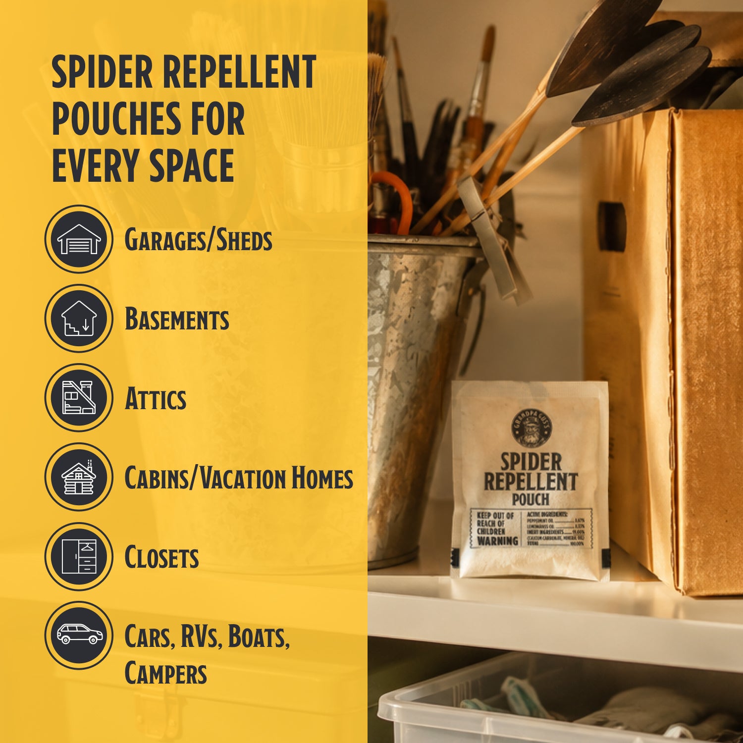 Spider Repellent Pouches