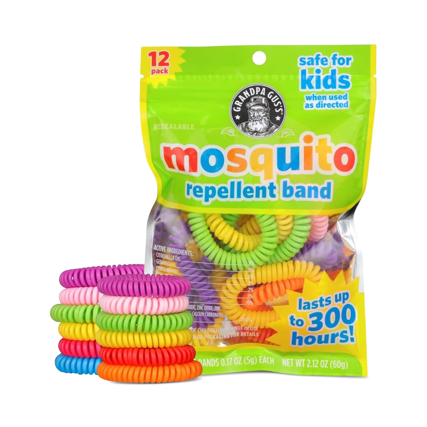 Mosquito Bands (Assorted - 12 Pack)