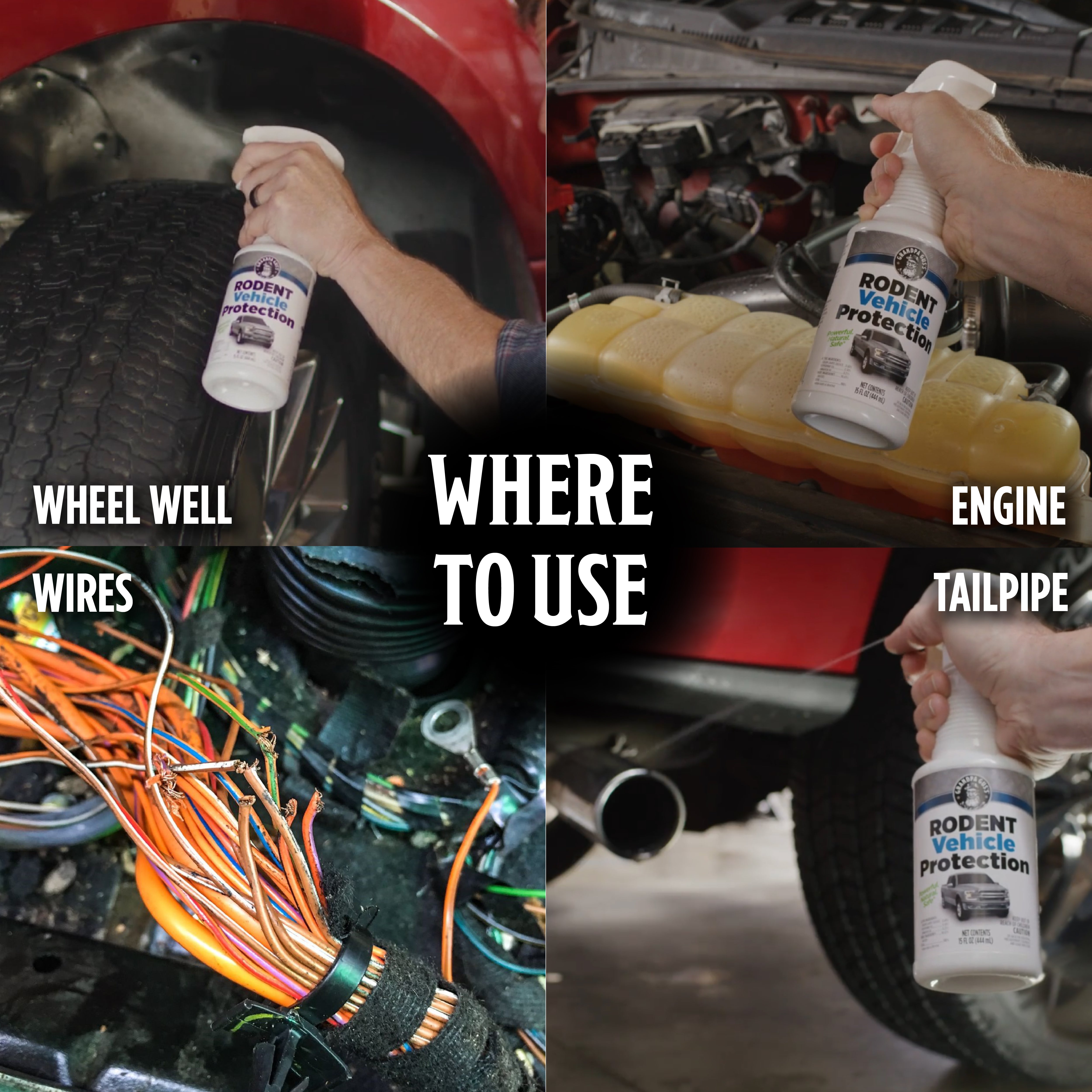 Rodent Vehicle Protection Spray