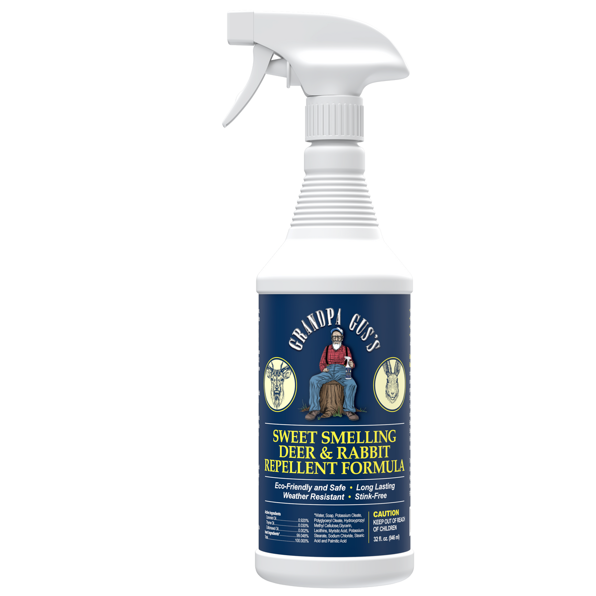 Deer & Rabbit Repellent | Natural | Stop in Your Yard – Grandpa Gus