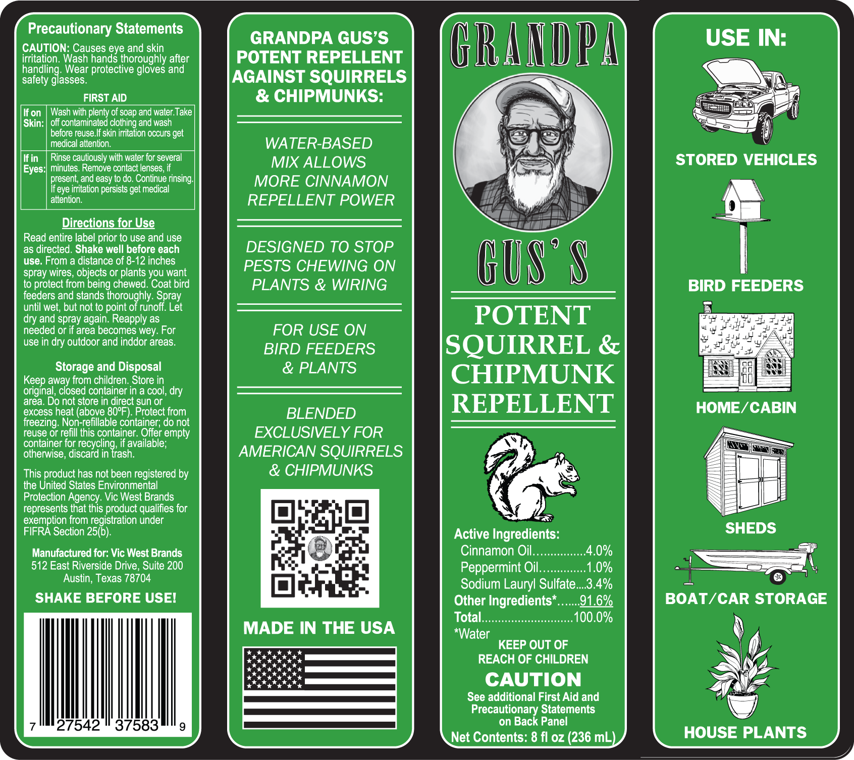 Closeout: Squirrel & Chipmunk Repellent